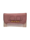 【中古】MIU MIU◆キーケース/レザー/