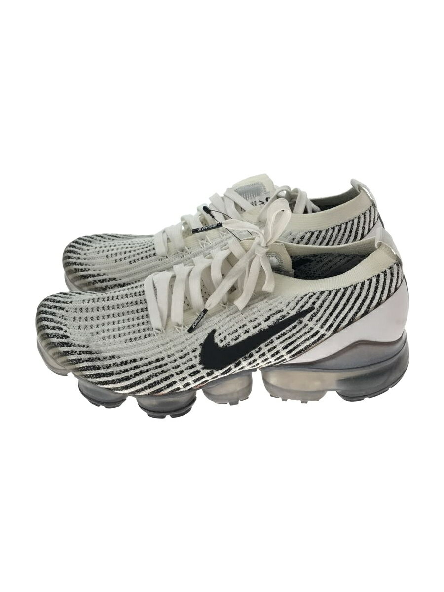 【中古】NIKE◆AIR VAPORMAX FLYKNIT 3/エアベイパーマックスフライニット3/ホワイト/AJ6900-105/U【シューズ】