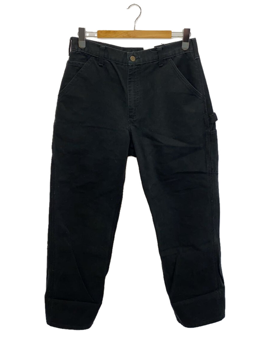 【中古】Carhartt◆ボトム/--/コットン/BLK/無地/B11【メンズウェア】