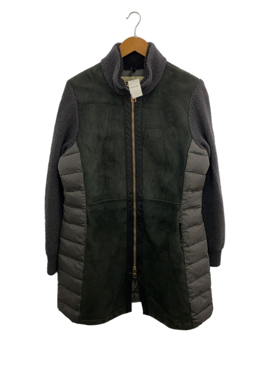 【中古】HERNO◆コート/--/--/無地/15027-14179/※左胸粘着物付着あり//【レディースウェア】