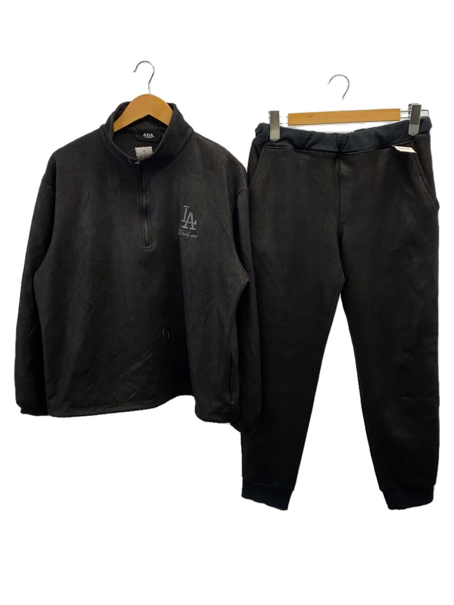 【中古】Azul by moussy◆セットアップ/M/ポリエステル/BLK/251ISX90-250C/251ISC81-176B【メンズウェア】
