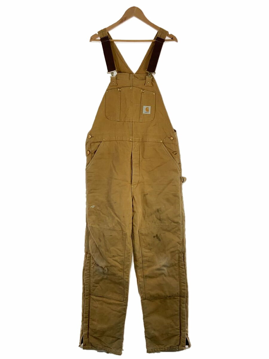 【中古】Carhartt◆オーバーオール/36/コットン/CML/無地/bq186【メンズウェア】