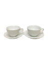 【中古】WEDGWOOD◆カップ&ソーサー/4点セット/WHT/フェスティビティ【キッチン用品】