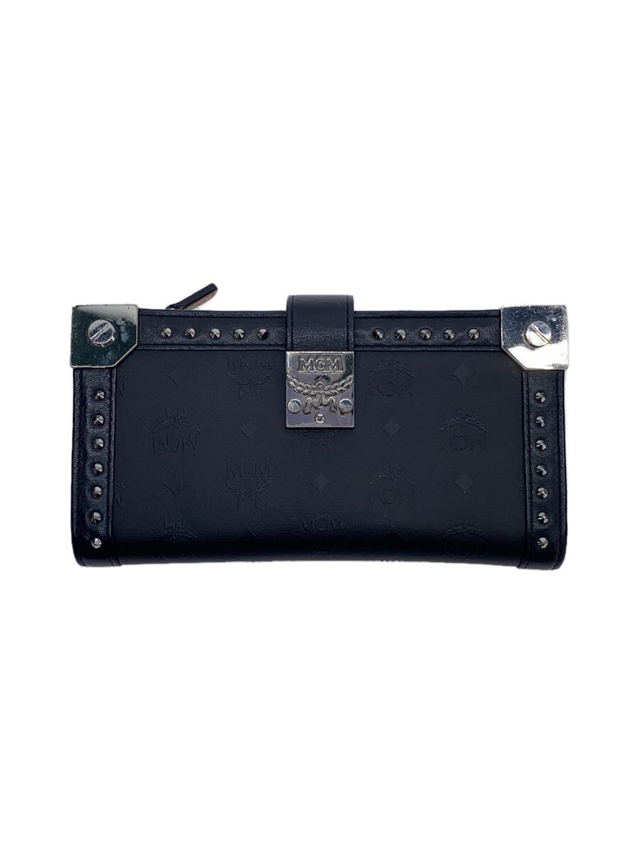 【中古】MCM◆2WAY WALLET/長財布/--/BLK/レディース【服飾雑貨他】