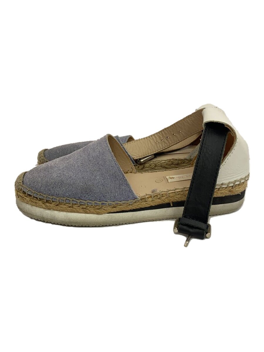 【中古】SEE BY CHLOE◆サンダル/37/BLU/キャンバス【シューズ】