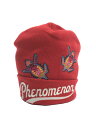 【中古】PHENOMENON◆ニットキャップ/--/アクリル/RED/メンズ【服飾雑貨他】