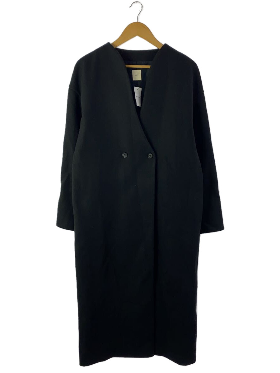 【中古】nairo◆コート/L/ポリエステル/BLK【メンズウェア】