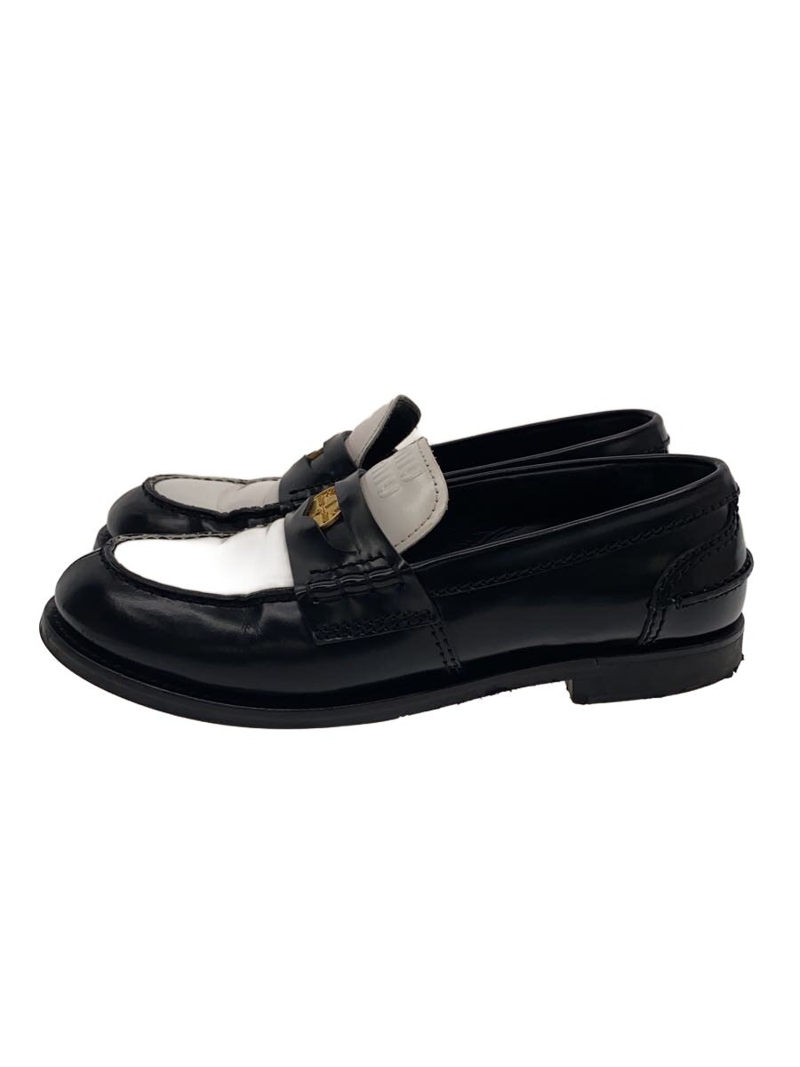 【中古】MIU MIU◆ローファー/36.5/BLK/5