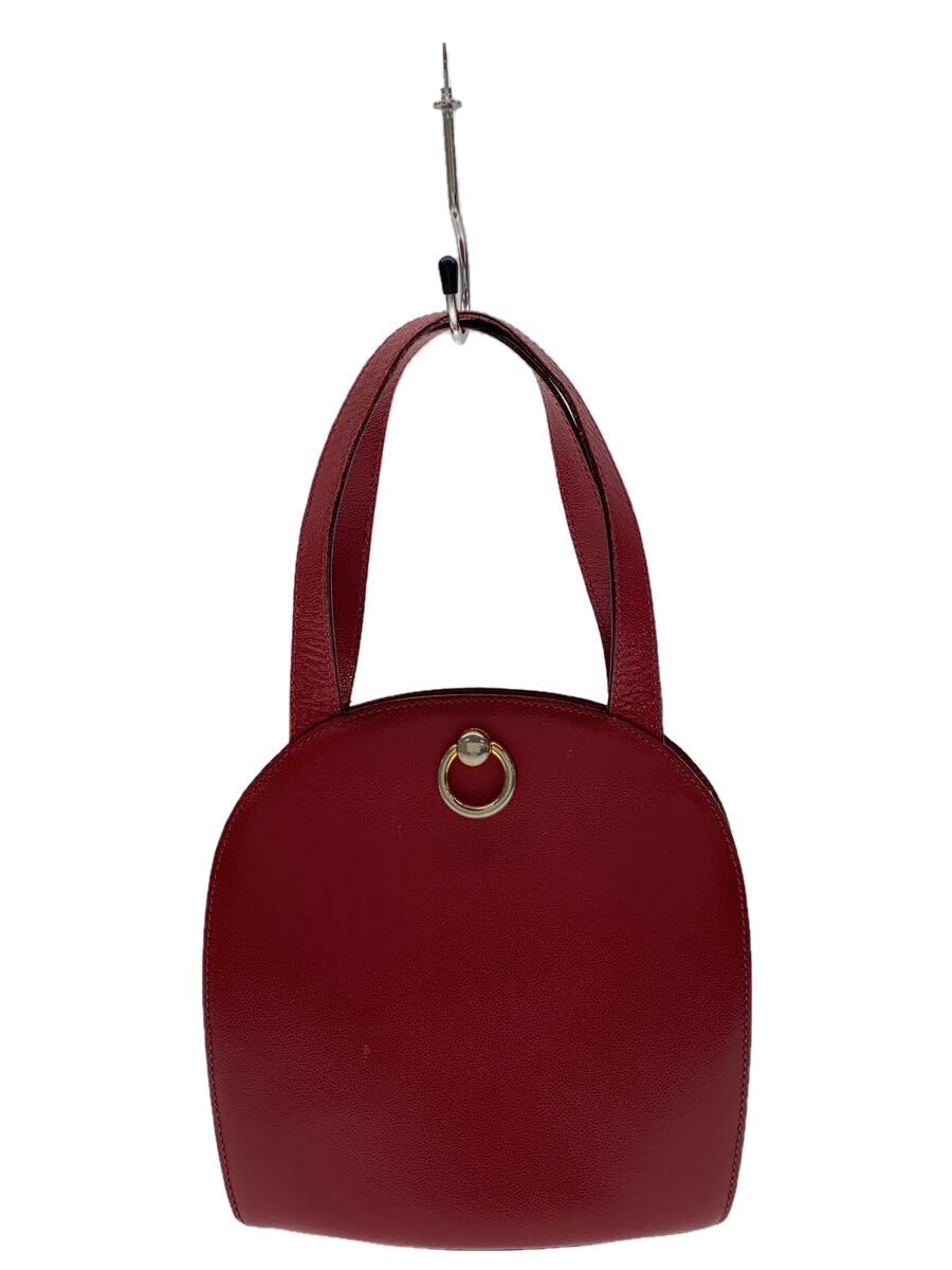 B, C, D, G, J, L, S, T, Z - 【中古】CELINE◆OLD/ロゴリングハンドバッグ/レザー/RED【バッグ】