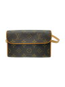 【中古】LOUIS VUITTON◆ポシェット・フロランティーヌ_モノグラム・キャンバス_BRW/PVC/BRW【バッグ】