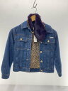 【中古】D&G JUNIOR◆キッズ衣料/--/コットン/NVY/デニムジャケット/裏地レオタード/8a【キッズ】