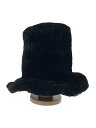 【中古】LOUIS VUITTON◆ボーラーハット/--/羊革/BLK/総柄/メンズ/MP2420【服飾雑貨他】