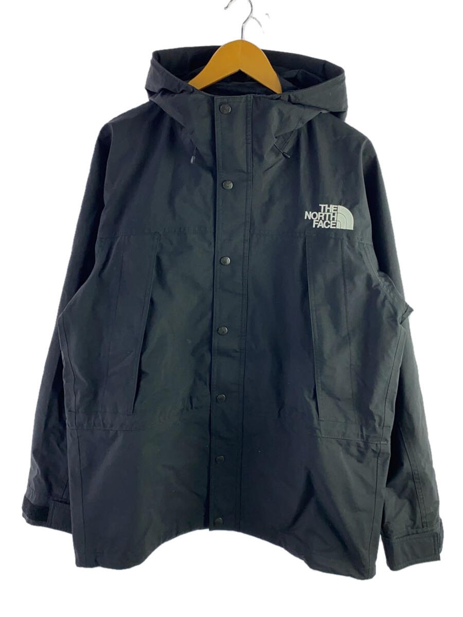 【中古】THE NORTH FACE◆MOUNTAIN LIGHT JACKET_マウンテンライトジャケット/L/ナイロン/BLK【メンズウェア】