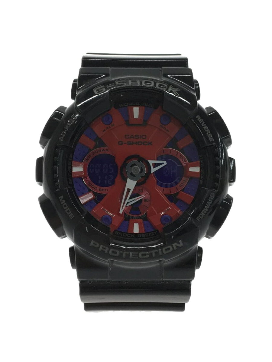 【中古】CASIO◆クォーツ腕時計・G-SHOCK/デジアナ/BLK/BLK【服飾雑貨他】