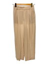 【中古】6(ROKU) BEAUTY & YOUTH UNITED ARROWS◆GEORGETTE TUCK PANTS/ボトム/36/--/CRM/8614...
