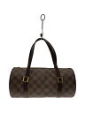 【中古】LOUIS VUITTON◆1)パピヨン30_ダミエ・エベヌ_BRW/PVC/BRW【バッグ】
