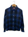 JUNYA WATANABE COMME des GARCONS MAN◆長袖シャツ/XS/ウール/NVY/WL-B906