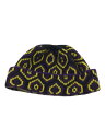 【中古】PRADA◆Wool and cashmere jacquard beanie/ニット帽/ビーニー/L/縮み有【服飾雑貨他】