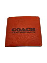【中古】COACH◆2つ折り財布/レザー/ORN/無地/メンズ/C6700【服飾雑貨他】(4)
