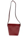 【中古】CELINE◆ショルダーバッグ/レザー/RED【バッグ】