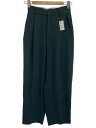 【中古】6(ROKU) BEAUTY & YOUTH UNITED ARROWS◆GEORGETTE TUCK PANTS/34/--/GRN/無地/【レディー...