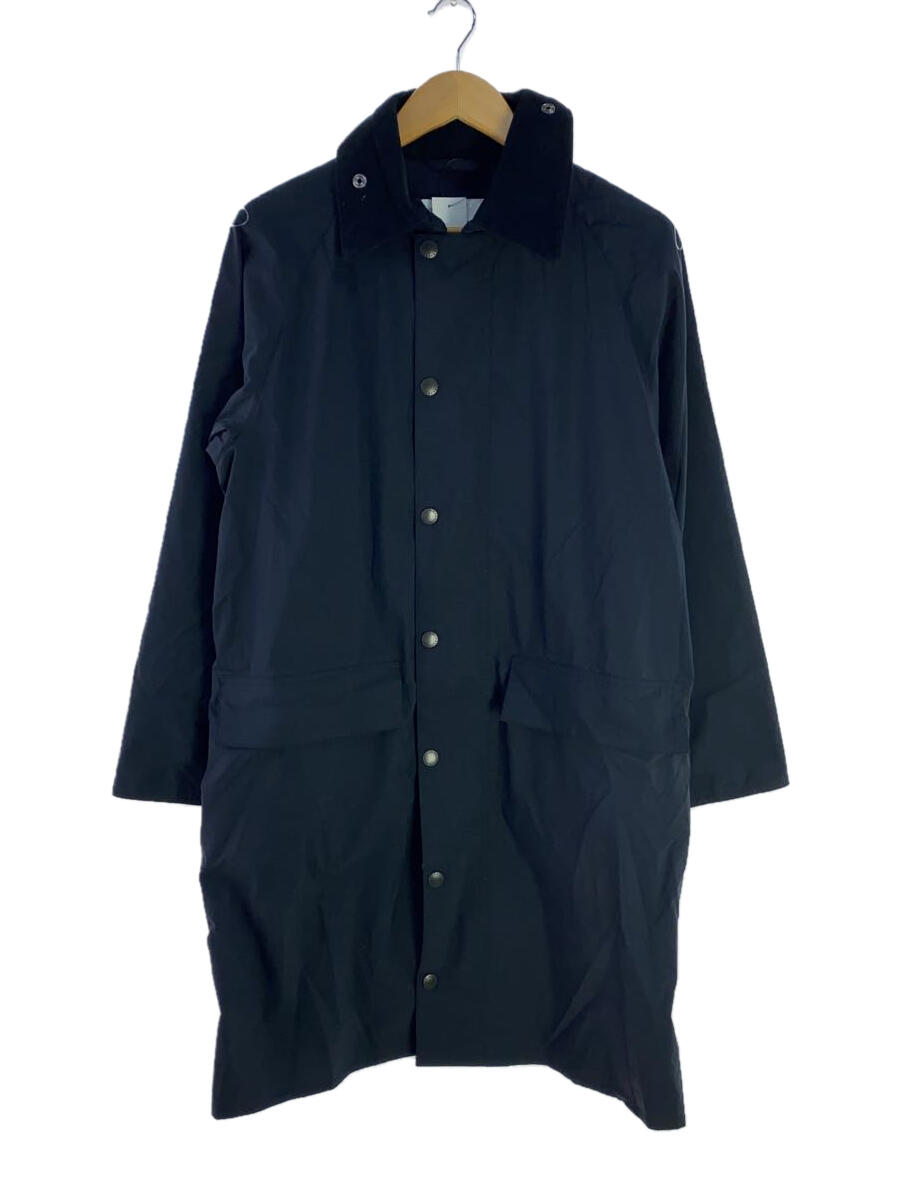 Barbour◆NEW BURGHLEY/ポリエステル混/コート/38/コットン/BLK/2101029/シミ、汚れ有