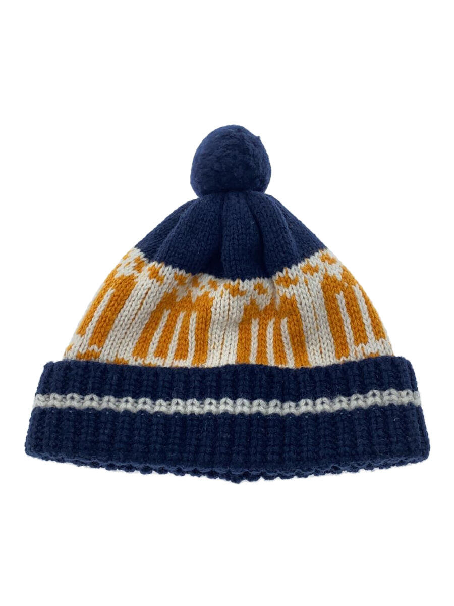 【中古】PACS/min-nano MN Pom Beanie/ニットキャップ/ネイビー/メンズ【服飾雑貨他】