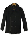 【中古】コート/44/ポリエステル/BLK/無地【メンズウェア】
