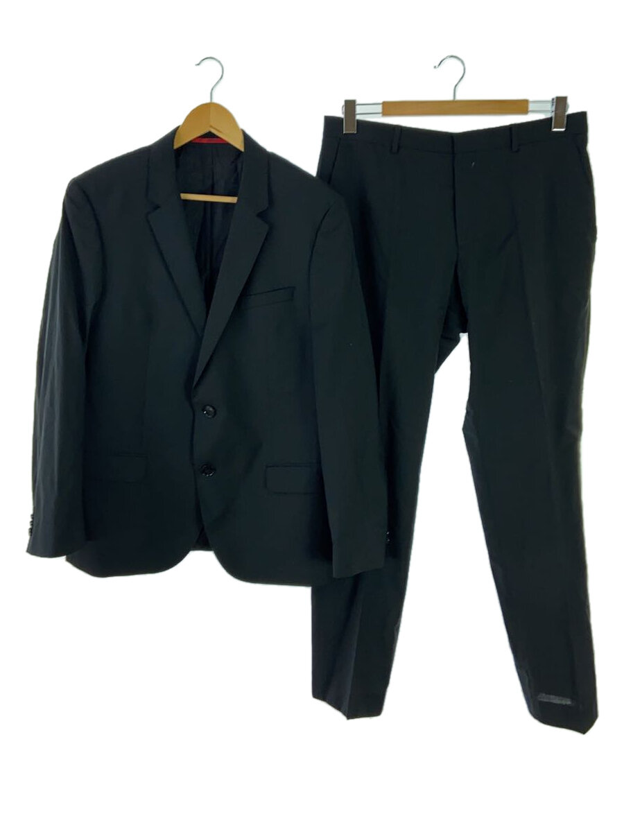 【中古】HUGO BOSS◆セットアップ/--/ポリエステル/BLK/無地/Z009865173【メンズウェア】