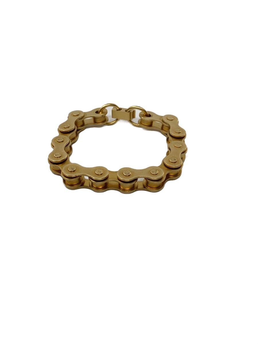 【中古】VETEMENTS◆ブレスレット/--/GLD/メンズ/BIKER CHAIN BRACELET//【服飾雑貨...