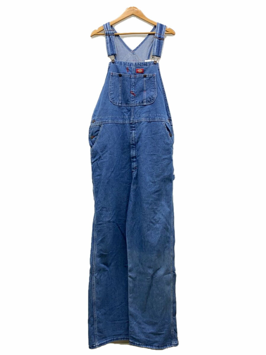 【中古】DICKIES◆オーバーオール/36/コットン/IDG/無地/029311512972【メンズウェア】