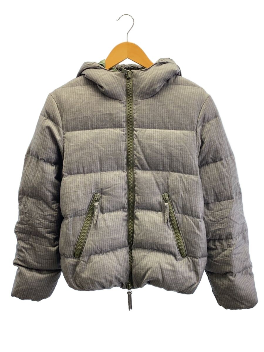 【中古】DUVETICA◆VEGA/ベガ/ダウンジャケット/46/ウール/GRY/ストライプ/U.2240.00-1072//【メンズウェア】