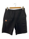 【中古】A BATHING APE◆ショートパンツ/XL/コットン/BLK【メンズウェア】