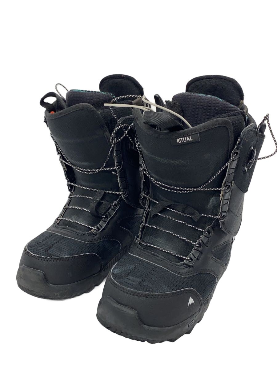 【中古】BURTON◆スノーボードブーツ/22.5cm/クイックレーシング/BLK/RITUAL【スポーツ】