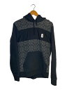 【中古】COACH◆シグネクチャーフーディー/フード色褪せ有り/ホツレ有/M/コットン/BRW/総柄/C782【メンズウェア】