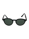 【中古】Ray-Ban◆サングラス/--/プラスチック/BLK/BLK/メンズ/RB 2180-F【服飾雑貨他】