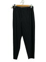 【中古】HOMME PLISSE ISSEY MIYAKE◆ボトム/2/ポリエステル/ブラック/無地/HP93JF225【メンズウェア】