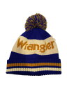 【中古】WRANGLER◆ニットキャップ/--/アクリル/BLU/メンズ【服飾雑貨他】