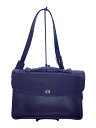 【中古】COACH◆ブリーフケース/レザー/BRW/無地【バッグ】