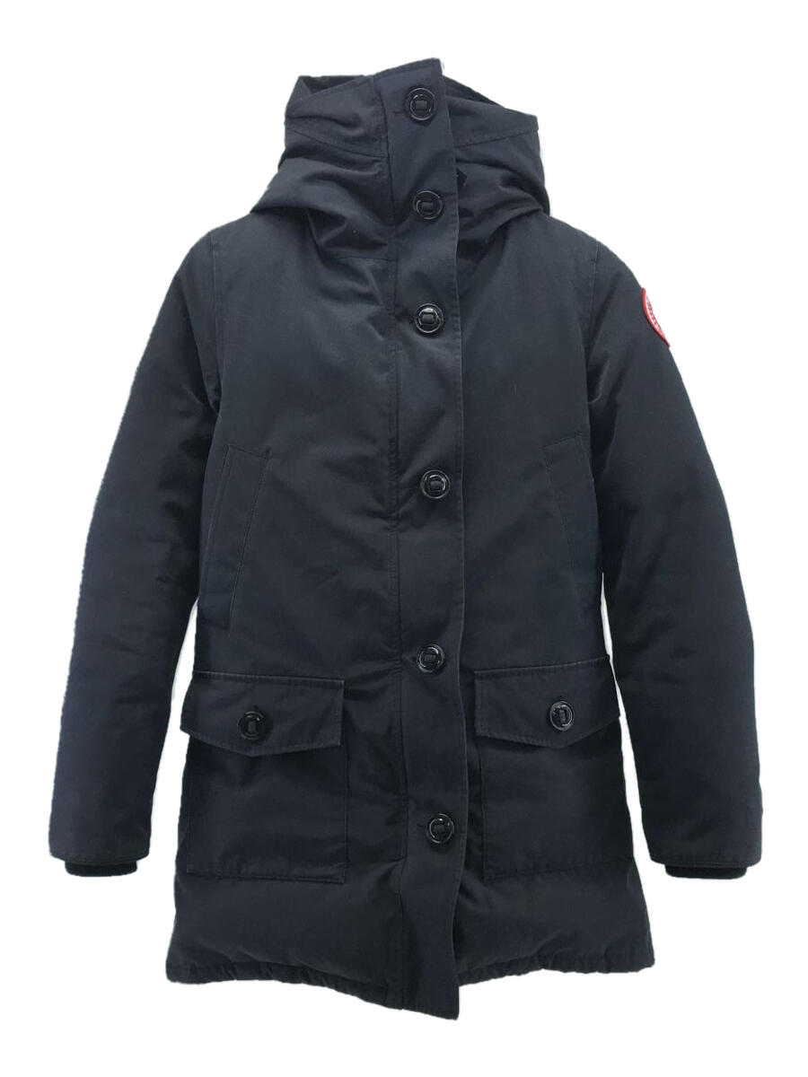 【中古】CANADA GOOSE◆BRONTE PARKA/ロングダウンジャケット/S/ポリエステル/2603JL/ネイビー【レディースウェア】