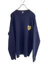 【中古】LOEWE◆ニット・セーター(厚手)/M/ウール/NVY/無地/H526Y14KEI【メンズウェア】
