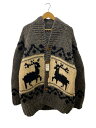 【中古】カウチンカーディガン/鹿/ウール/GRY【メンズウェア】(4)