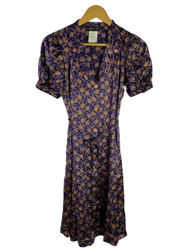 【中古】agnes b.◆半袖ワンピース/38/シルク/パープル/総柄/1207-2999【レディースウェア】 【中古】agnes b.◆半袖ワンピース/38/シルク/パープル/総柄/1207-2999【レディースウェア】