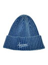 【中古】Supreme◆21SS/BLEACHED RIB BIENIE/ニットキャップ/--/コットン/BLU/無地/メンズ【服飾雑貨他】