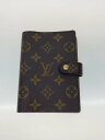 【中古】LOUIS VUITTON◆アジェンダPM_モノグラム_BRW/レザー/BRW/総柄/メンズ//【服飾雑貨他】