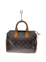 【中古】LOUIS VUITTON◆2)スピーディ30_モノグラム・キャンバス_BRW/PVC/BRW【バッグ】