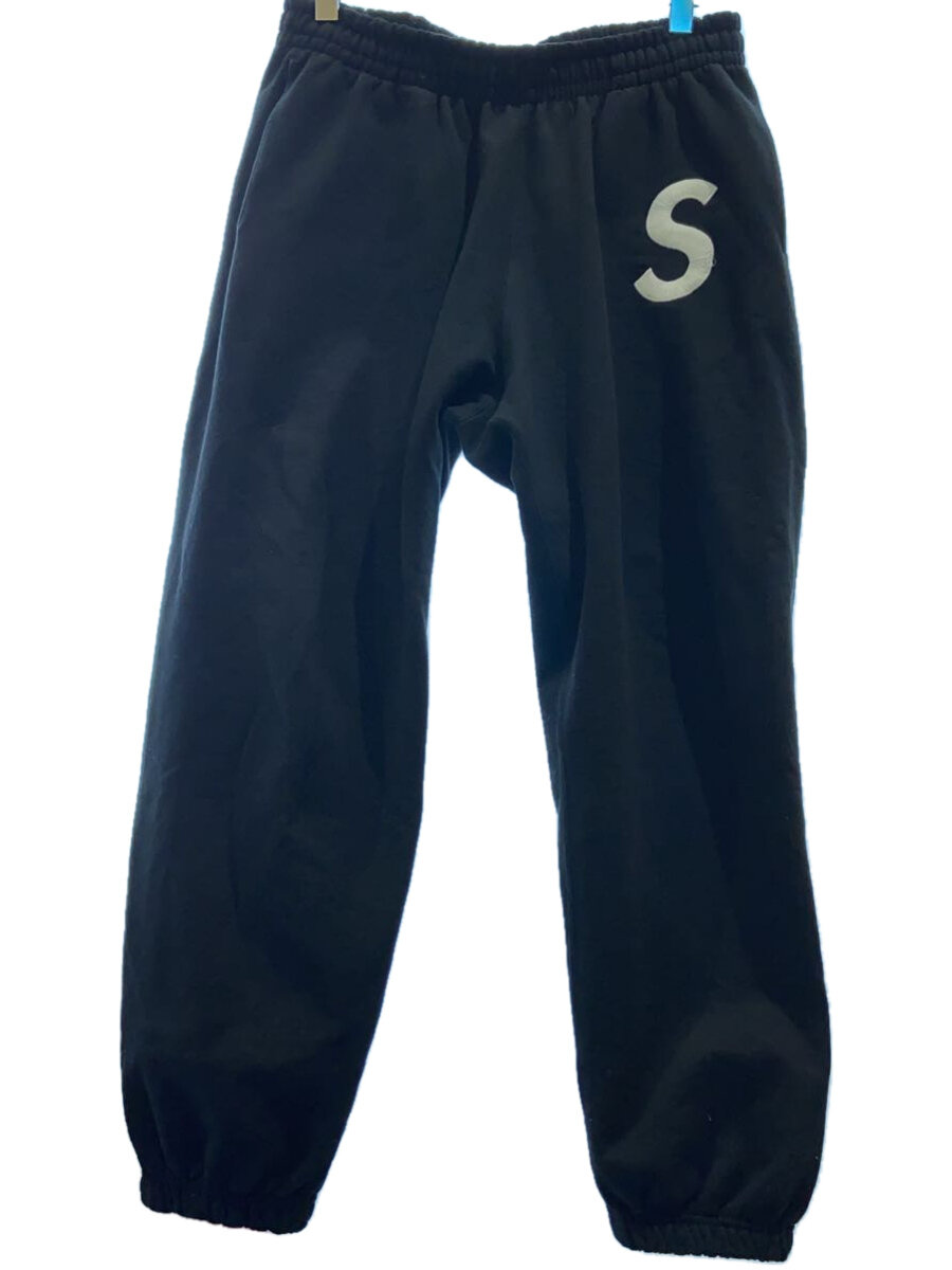 【中古】Supreme◆24AW/S LOGO SWEAT PANT/M/コットン/BLK【メンズウェア】