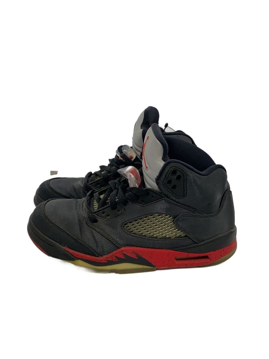 NIKE◆AIR JORDAN 5 RETRO/エアジョーダンレトロ/ブラック/136027-006/26cm/BLK