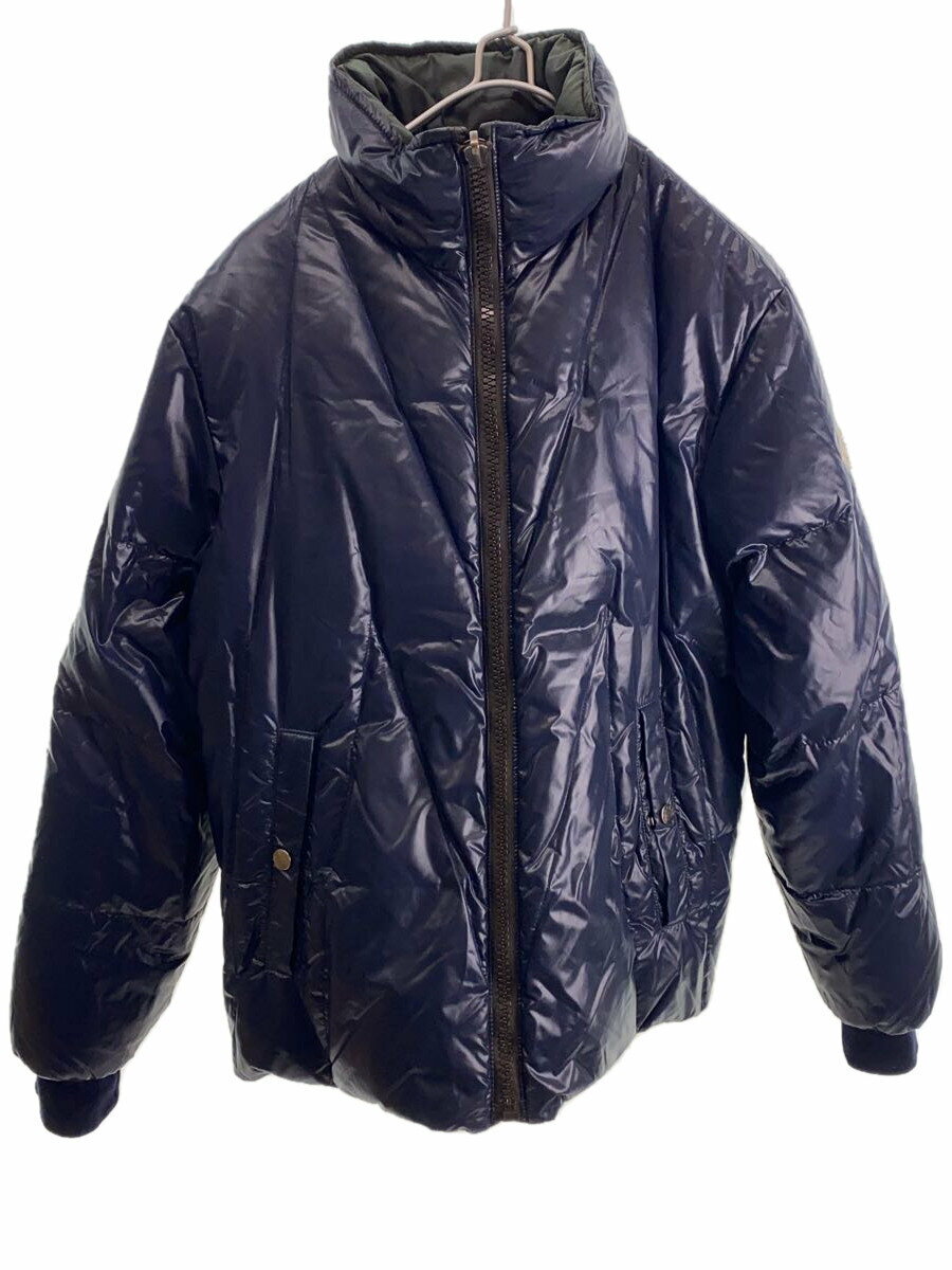 【中古】MONCLER◆ダウンジャケット/リバーシブル/1/ポリエステル/NVY/G32-003/【レディースウェア】