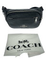 【中古】COACH◆ウエストバッグ/レザー/BLK/CJ507【バッグ】